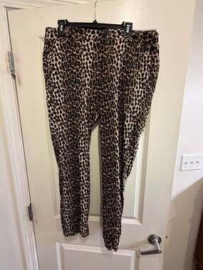Like an angel Women's Leopard Print Casual Pants Size XL